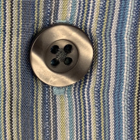 Tommy Bahama Silk Blue Striped Luxury Evening Shirt - Picture 6 of 8